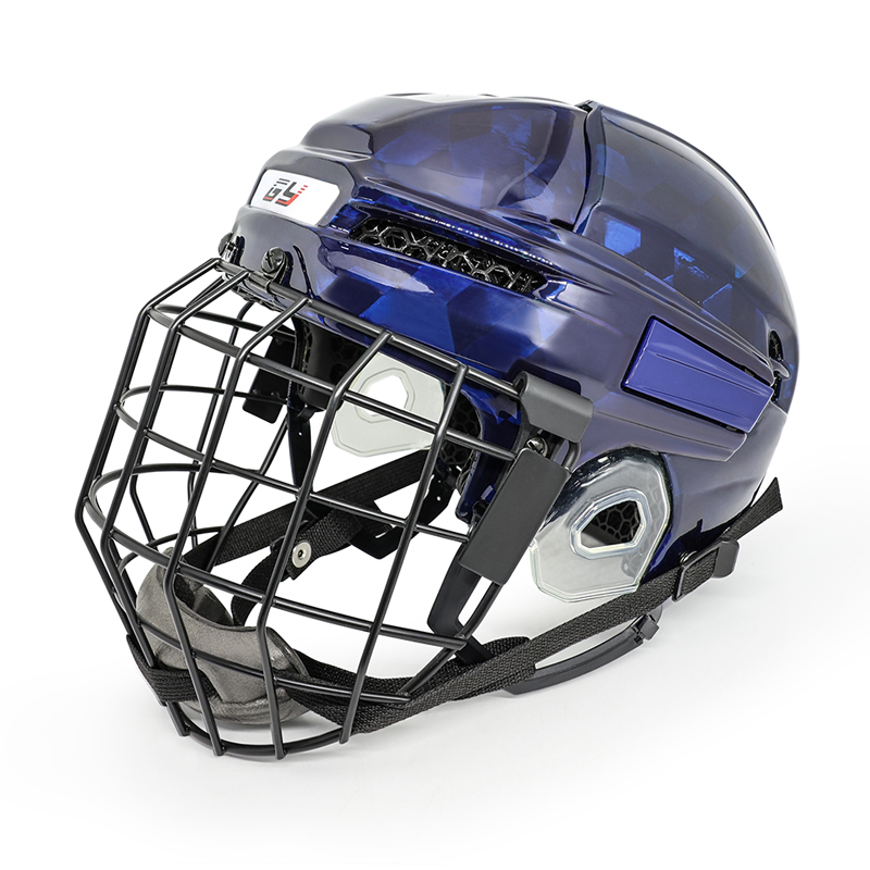 Originální uhlíková vlákna 3D Printed Liner Ice Hockey Helmet Custom
