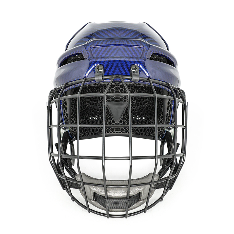 Originální uhlíková vlákna 3D Printed Liner Ice Hockey Helmet Custom