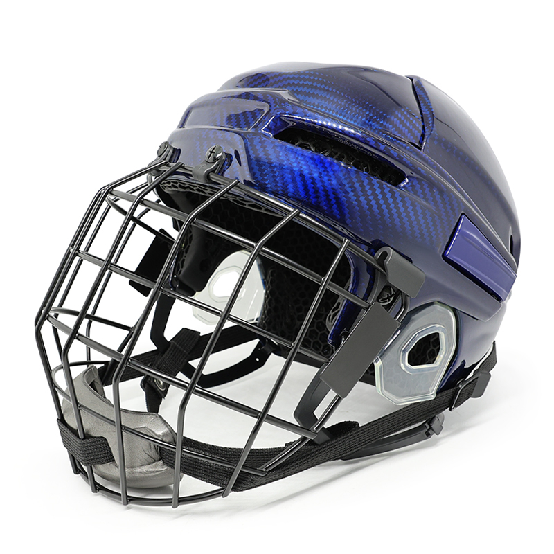 Originální uhlíková vlákna 3D Printed Liner Ice Hockey Helmet Custom