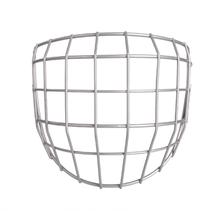 Stříbrná přilba klec na lední hokej s obličejovým štítem