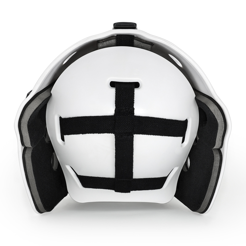 Odolná lehká brankářská helma Ringette s pohodlným střihem