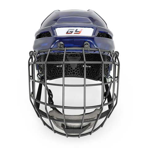 Originální uhlíková vlákna 3D Printed Liner Ice Hockey Helmet Custom