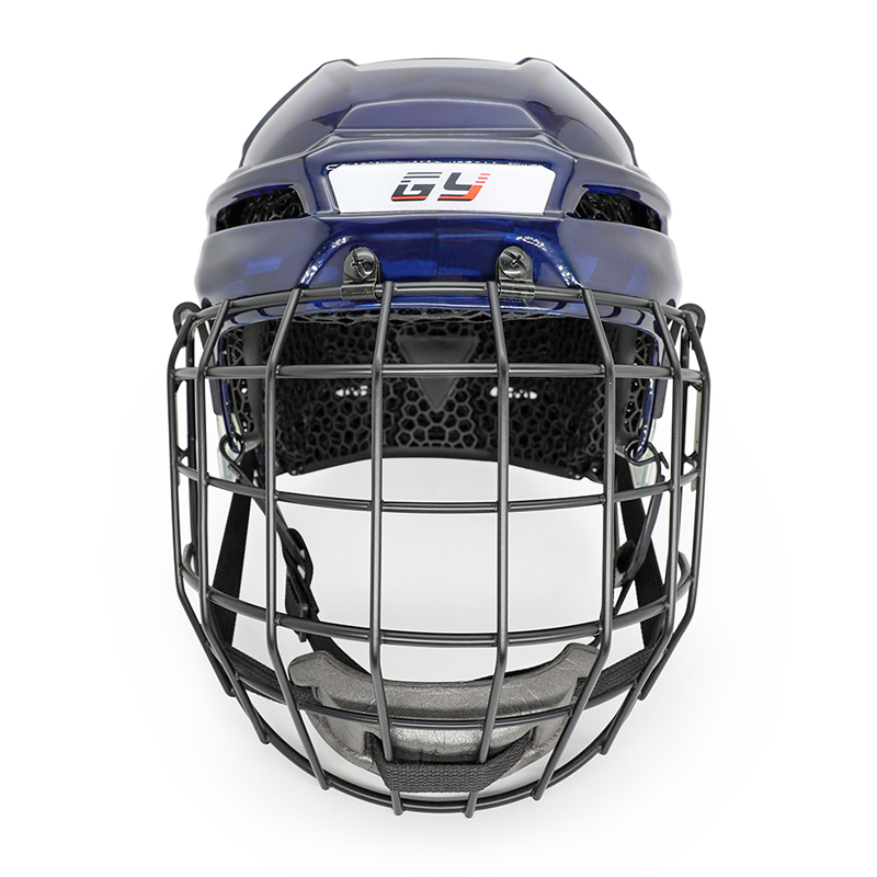 Originální uhlíková vlákna 3D Printed Liner Ice Hockey Helmet Custom