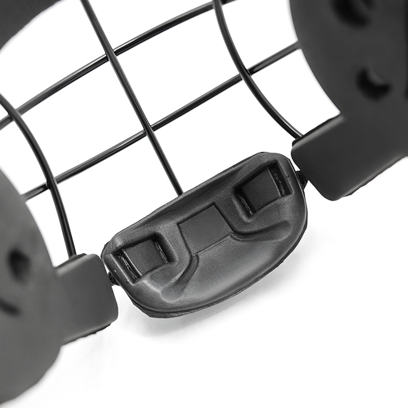 Cat-Eye Black Metal Field Hockey Penalty Corner Defense Player Mask