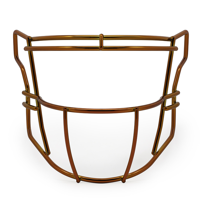 Prémiová Heavy-Duty Chrome Orange Obličejová maska ​​pro americký fotbal